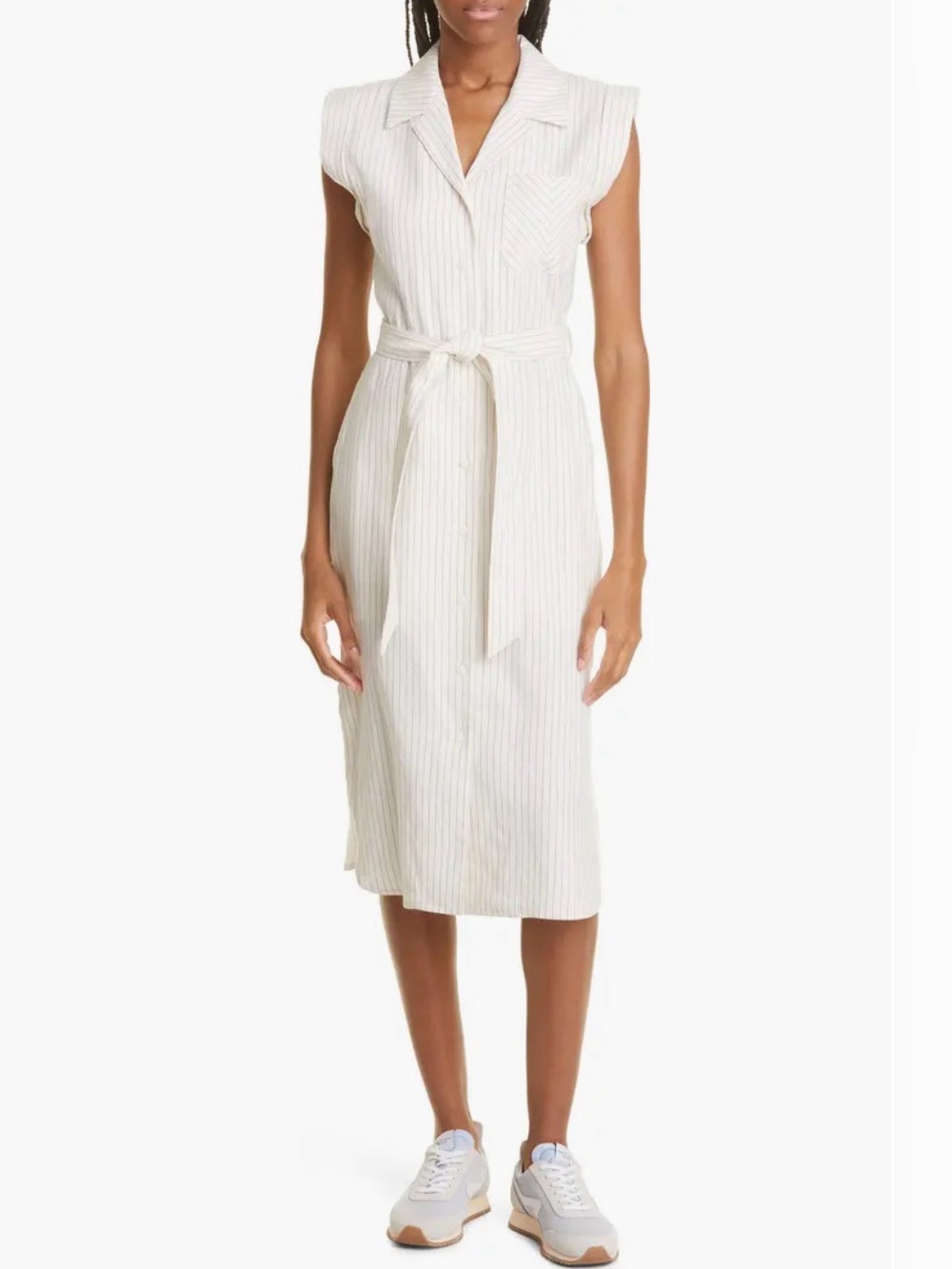 RAG & BONE Helena Stripe Linen Blend Shirtdress - Picture 3 of 16
